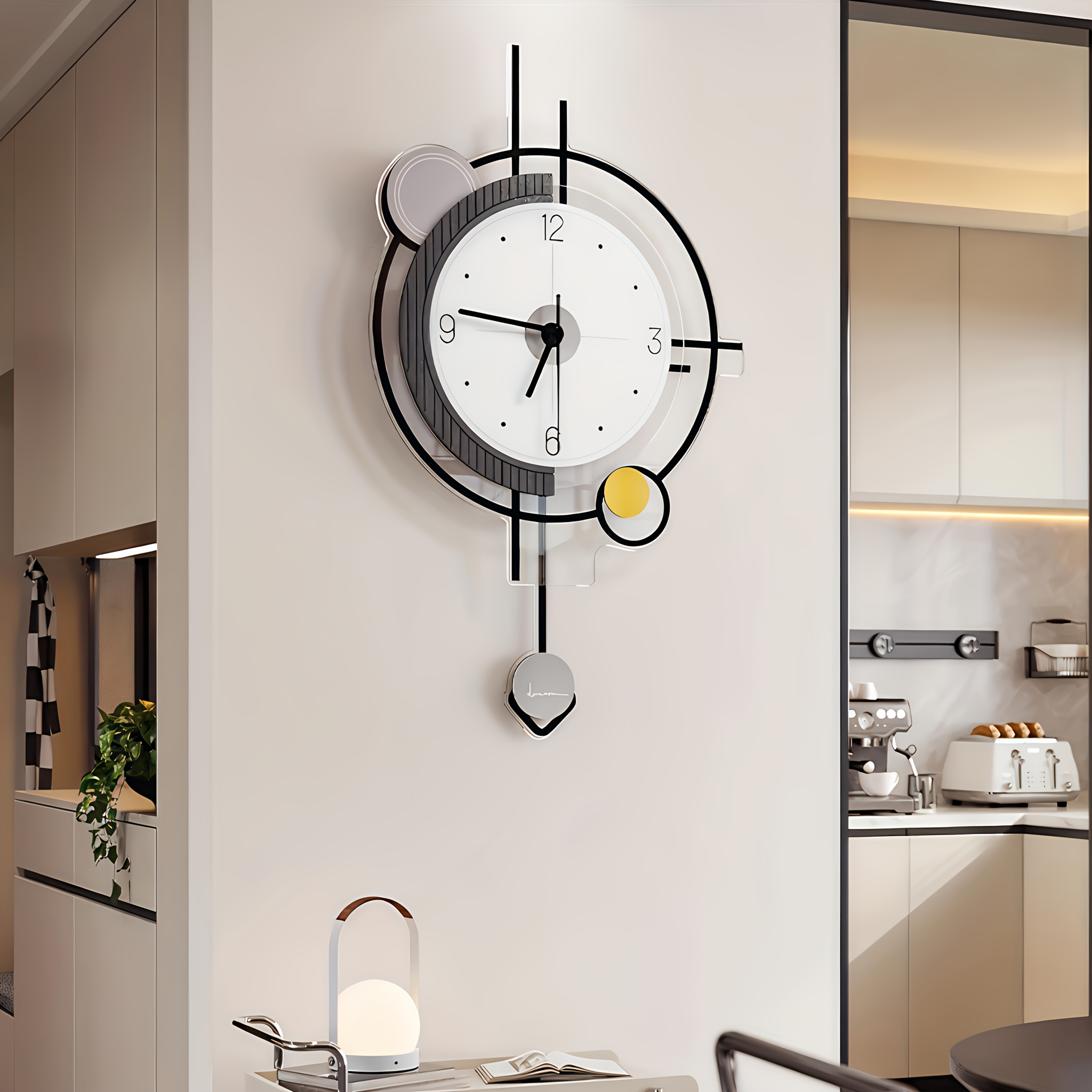 

Chic Minimalist Acrylic Wall Clock - Battery-powered, Living Room Decor Cyber Monday Christmas Decorations