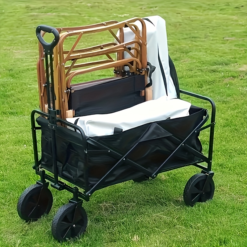 

Foldable Trolley With Extendable Handle - Large Capacity (220/260/330/450 Lbs), Quiet Wheels, 600d Oxford Fabric - Yard Supplies & Picnics, Carrying, Other