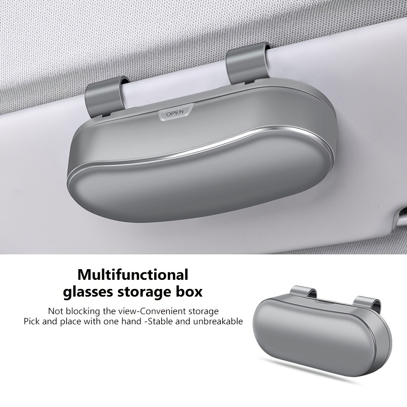 E-shop Auto Brillenetui Sonnenblende Universal Kratzfest Auto Organizer Auto Brillenhalter Auto Road Trip