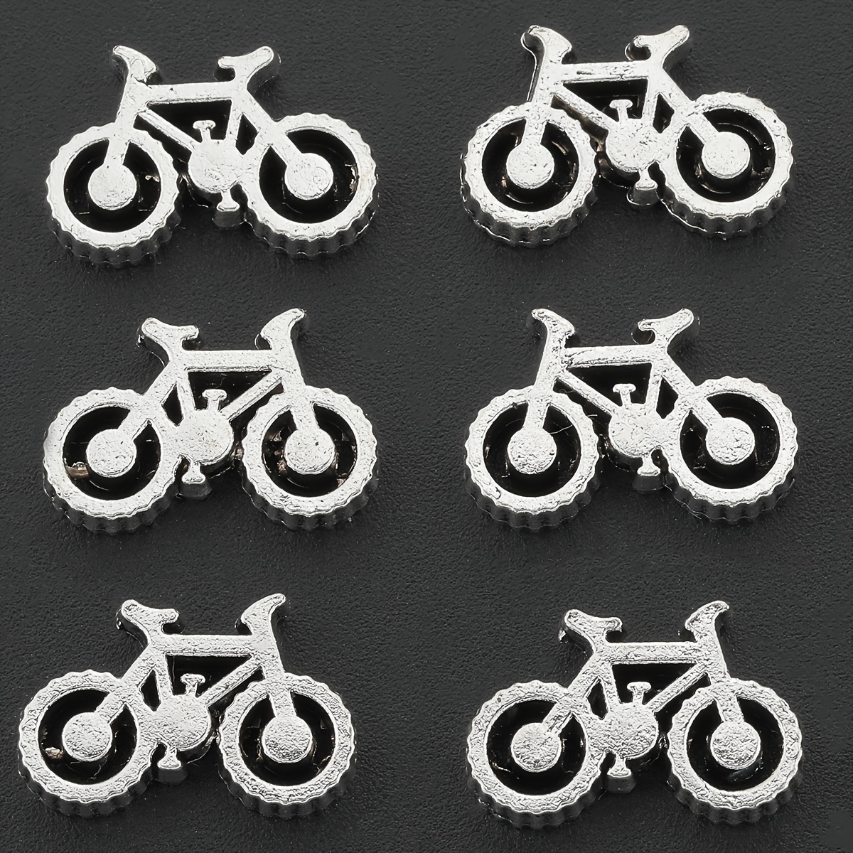 TEMU 10 pièces de perles d'espacement pour vélo, 3D en , assortiment de perles décoratives et morceaux mixtes - Idéal pour bracelets, , pendentifs,