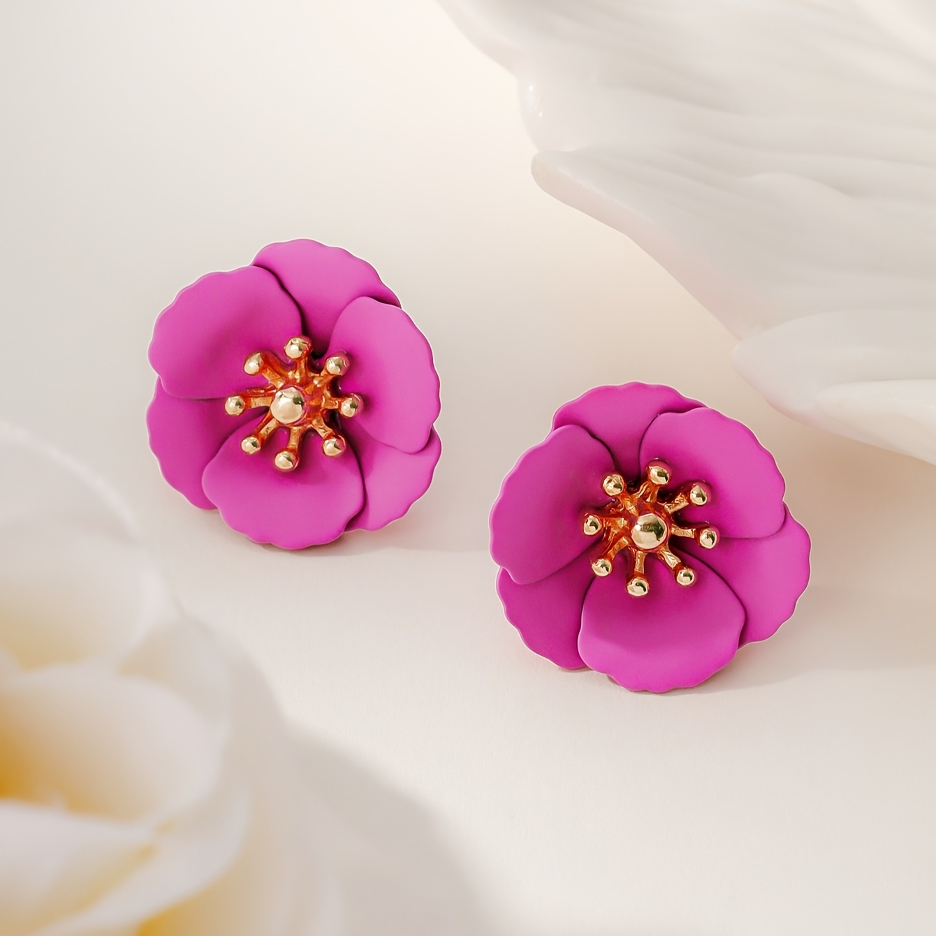 Faux Pearl Stud Earrings for Niche Ear Piercing
