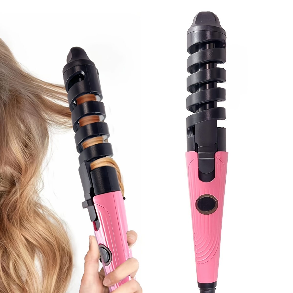 

Us Plug Hair Curler Hair Curling Wand Spiral Professional Hair Roller Hair Curler, Gift For Woman