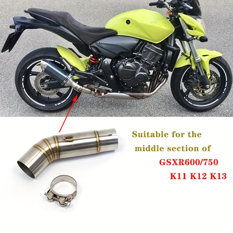 1  performance stainless steel exhaust pipe for suzuki gsxr600 750 lightweight     fits k11 k12 k13 models   bike exhaust   exhaust system   features details 0