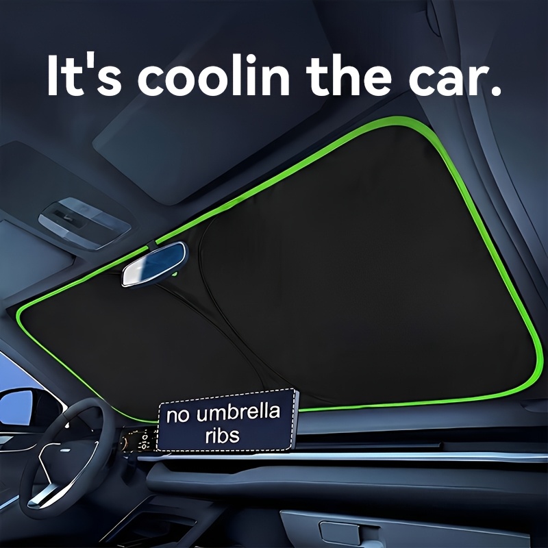 E-shop Die Suitu Auto-Frontscheibe-Sonnenblende bietet ein praktisches Aufbewahrungsdesign, das keine Bohrungen für die Installation erfordert. Sie