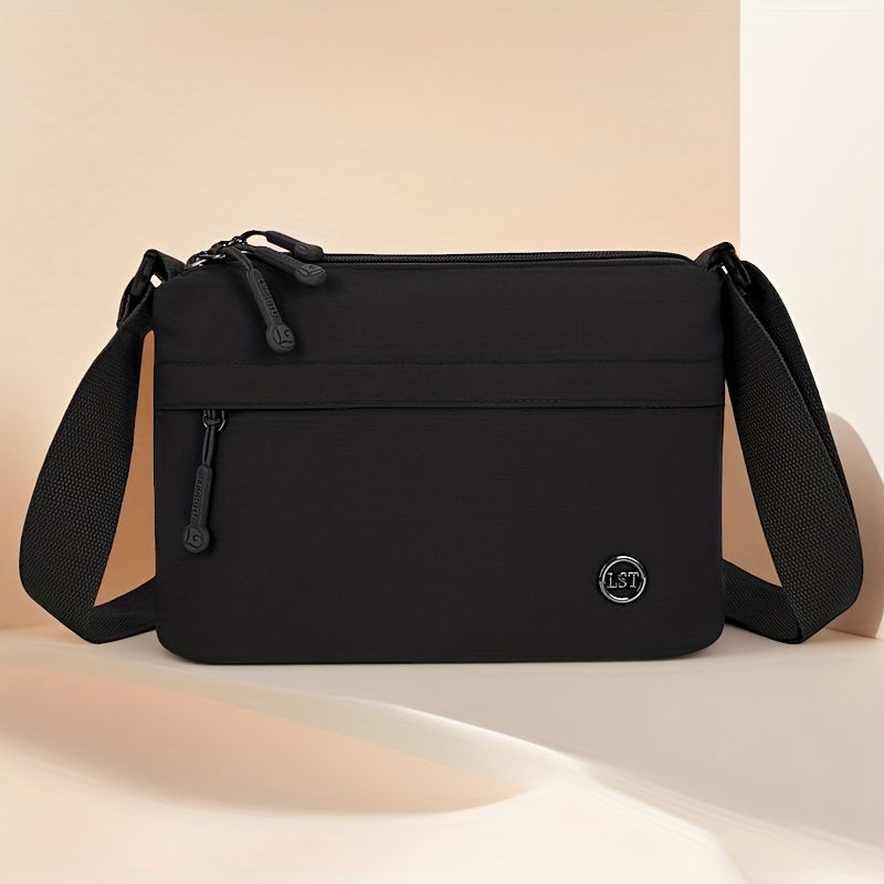 TEMU 2026 Women's Shoulder Square Bag, Elegant Versatile Solid-color Crossbody Bag, Trendy Fashion Casual Waist Cloth Bag For Shopping, Practical