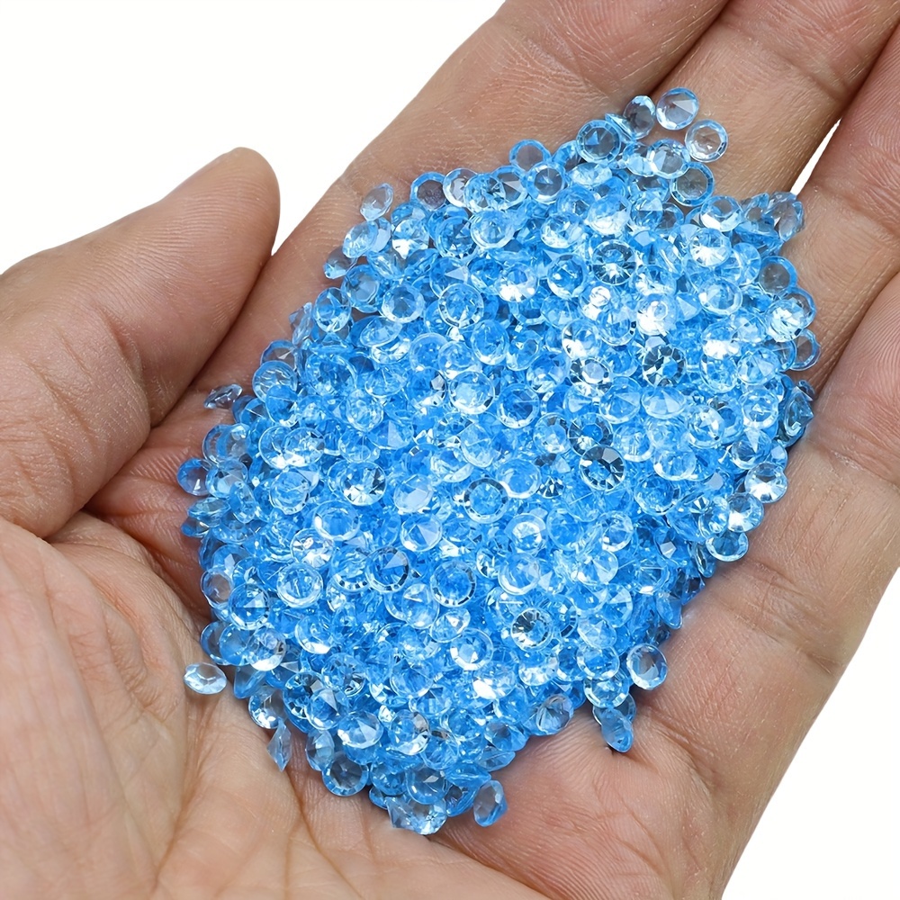 1000pcs Multicolor Crystal Confetti, Table , Wedding Vase Filler, Rhinestones For Bridal Shower Birthday Mother&;s Day Party Decorations, Craft Embellishments, For Christmas, Halloween
