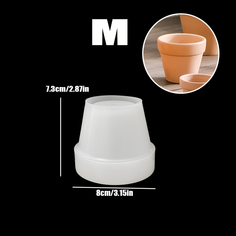 TEMU Moldes de resina de silicona para macetas de plantas suculentas, disponibles en tres tamaños, moldes de silicona para , moldes de silicona para