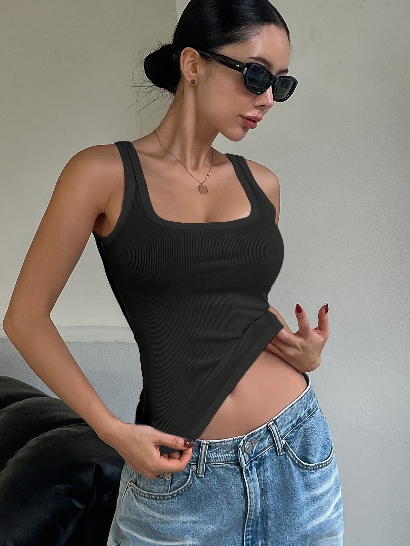 Japanese and Korean Special Edition: Summer Women's Simple Fashion Vest - Elegant Underwear & Outerwear Tank Top with Straps