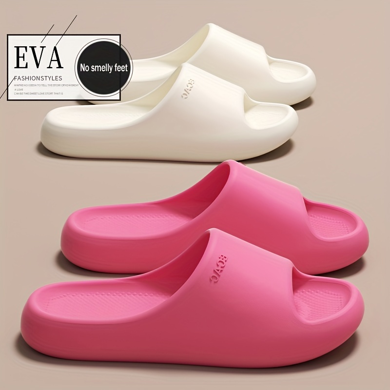 eva slides comfortable non slip odor resistant for indoor outdoor use   shower casual wear thick sole home Product details 2