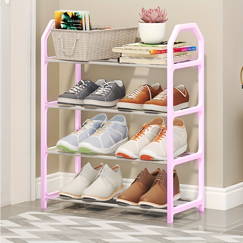 

-saving Shoe Rack - , Plastic & Metal For Entryway, , Hallway