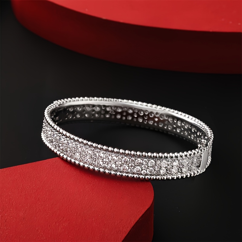 925 Silver Women's Full Synthetic Zirconia Bracelet