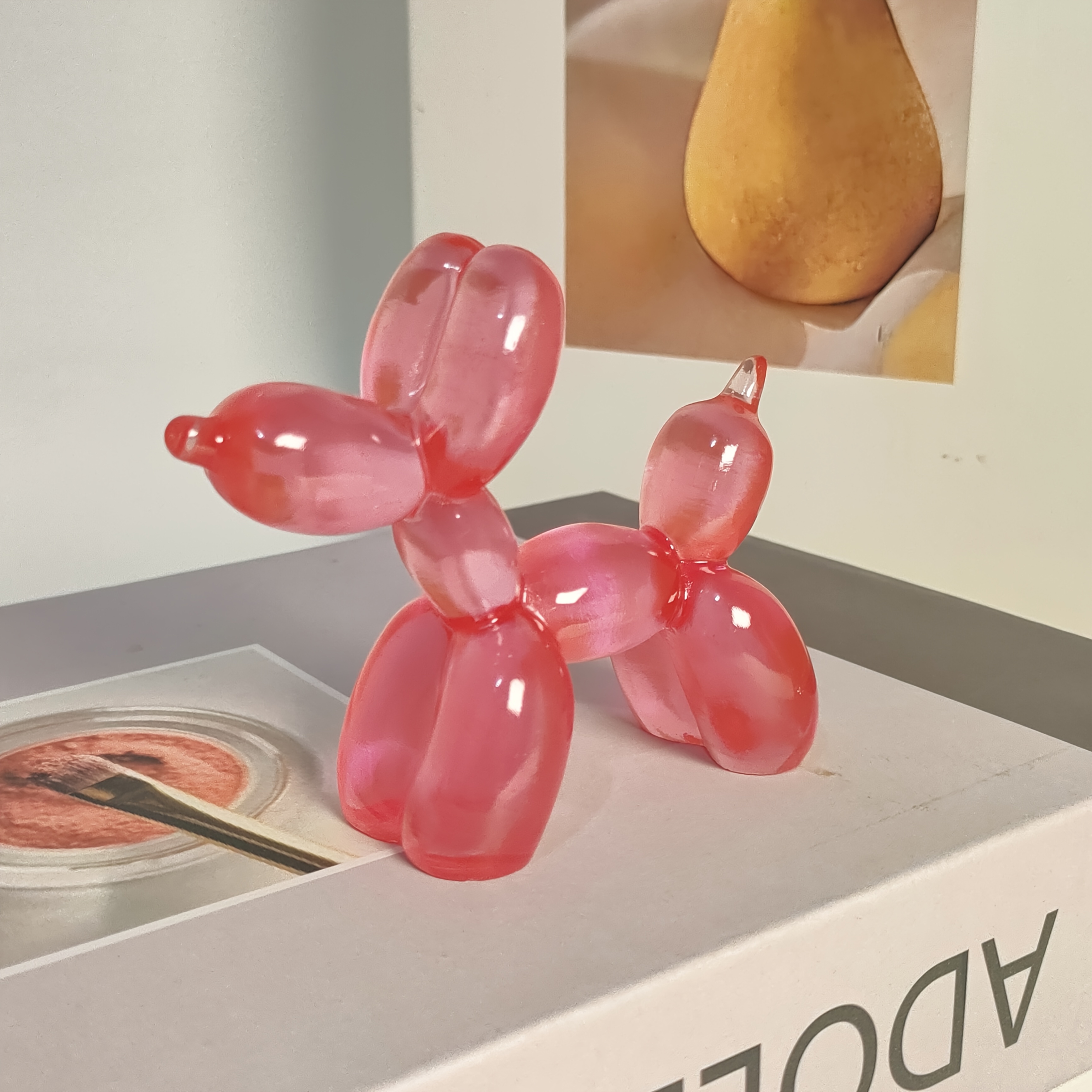 

Balloon Dog Statue For Birthday Cake And Home Decor - Living Room, Bookshelf, Tv Stand, Office Desk Centerpiece, Suitable For Christmas, Valentine's Day, New Year