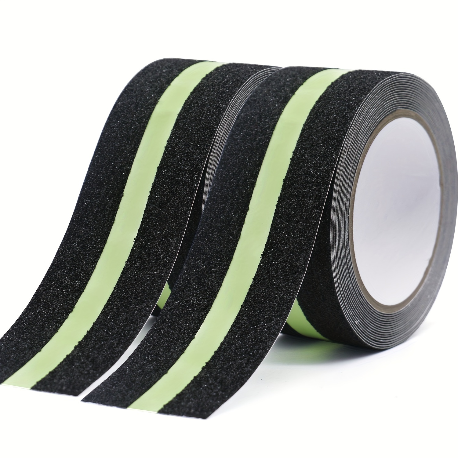 

Pack 2pcs Glow-in-the-dark Anti-slip Tape, 50mm X 5m - Waterproof Safety Stair Tread Tape For Indoor/outdoor Use