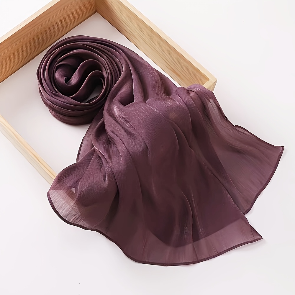 Dopamine Color Fine Sequined Neck Scarf, All-Season Accessory