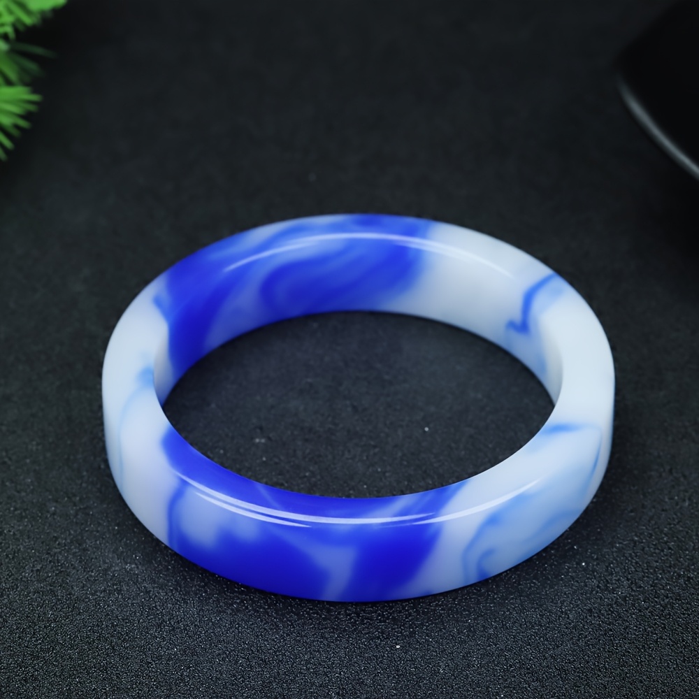 Natural Stone Square Bar Bracelet, Elegant Design