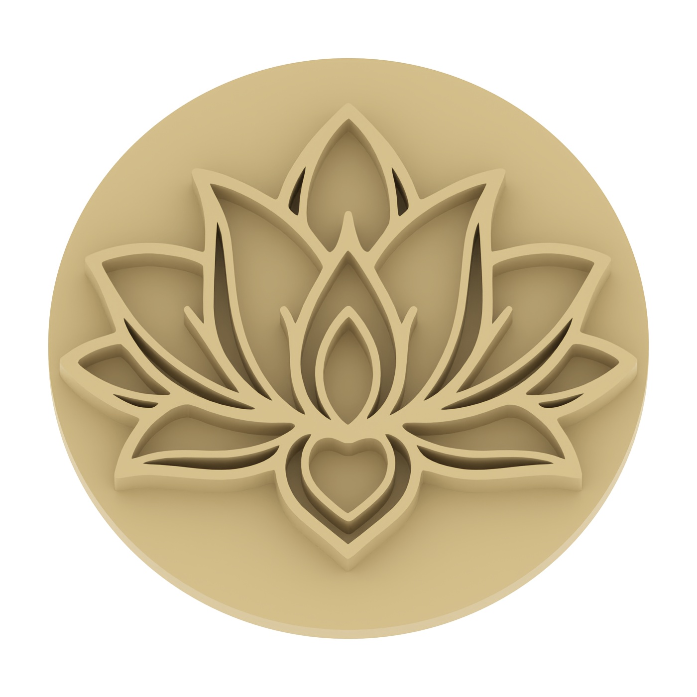 TEMU 1 pièce Outil de tampon à texture en fleur de lotus - En plastique, convient pour pâte polymère, poterie, fabrication de bijoux avec tampons à