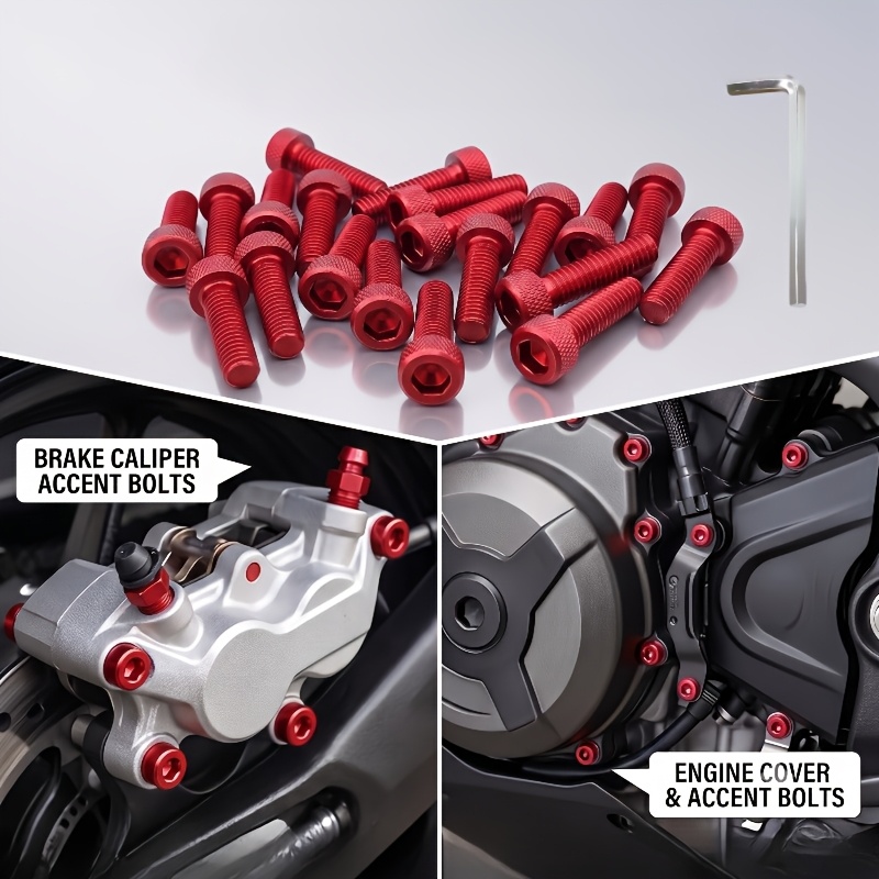TEMU Modification Sets For Scooters And Motorcycles (bolts And Wrenches) - Durable Modification Additions Motorcycle Modification Additions Set,