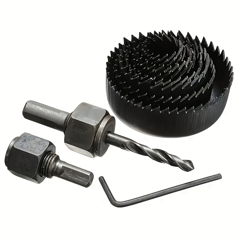 11 piezas, Kit de Sierra Copo en Acero al Carbono con Múltiples Tamaños - Juego para Taladro y Cortar Madera/Metalico Plástica sin Necesidad del Agua, No./22pcs o 33pieza