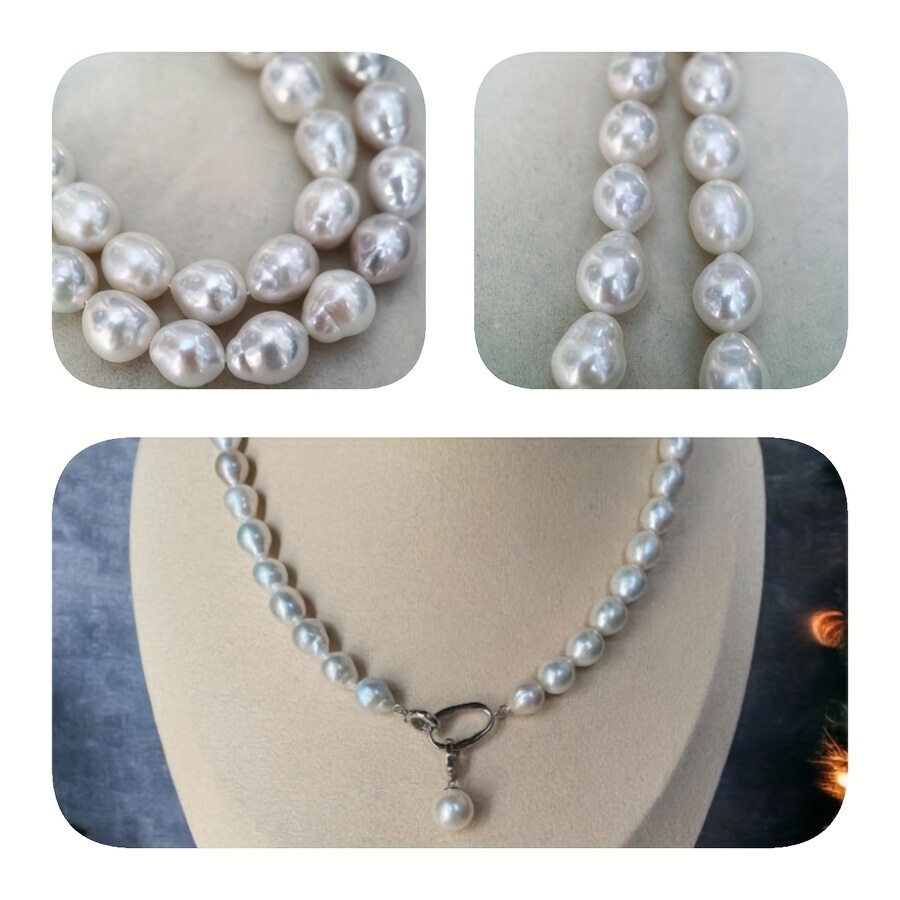 luxurious handcrafted natural   necklace elegant 9 11  baroque pearls with exquisite gift box   weddings anniversaries special occasions details 0