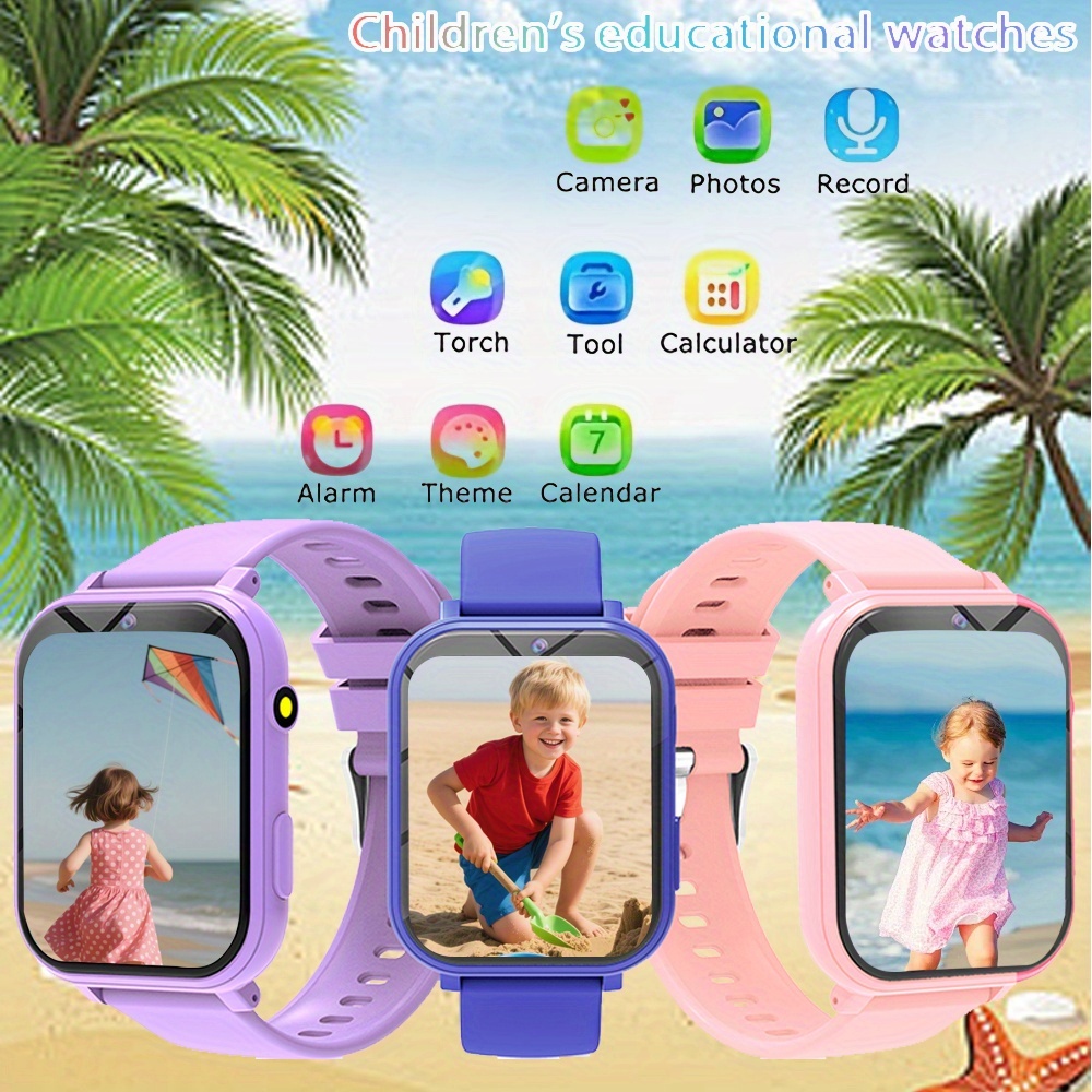 Kids Smart Watch 1.83'' Screen Music LED Camera Alarm Calendar Stopwatch