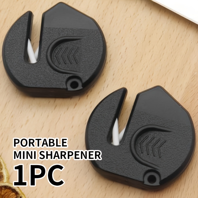 item picture A Compact And Lightweight Mini Knife Sharpener, Perfect for Polishing Kitchen Knives, Ideal for Outdoor Picnics, an Essential Tool for Sharpening Knives Without Needing Electricity, Featuring a Sharpening Stone