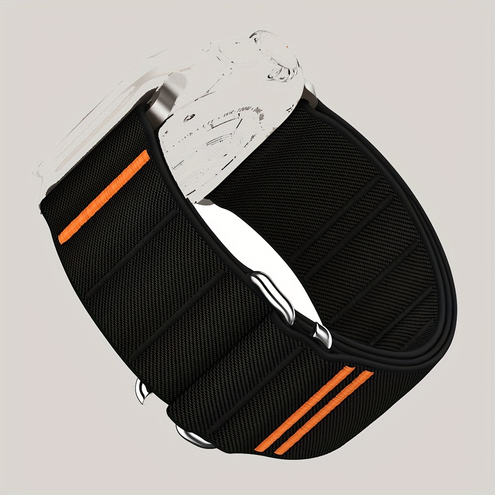 1pc Band/Strap Elastic Nylon Loop Strap Compatible with iWatch 38mm, 40mm, 41mm, 42mm, 44mm, 45mm, 46mm, 49mm Adjustable Woven Sport Band for iWatch Series 8/7/6/5/4/3/2/1/SE Unisex Watchband