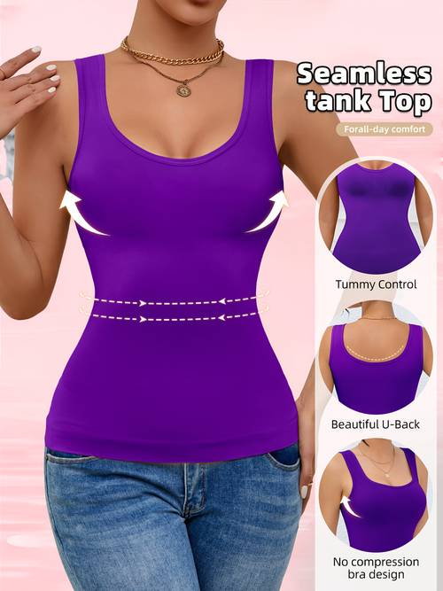 womens seamless tummy control vest sleeveless waist trainer shapewear top for body sculpting and waist shaping