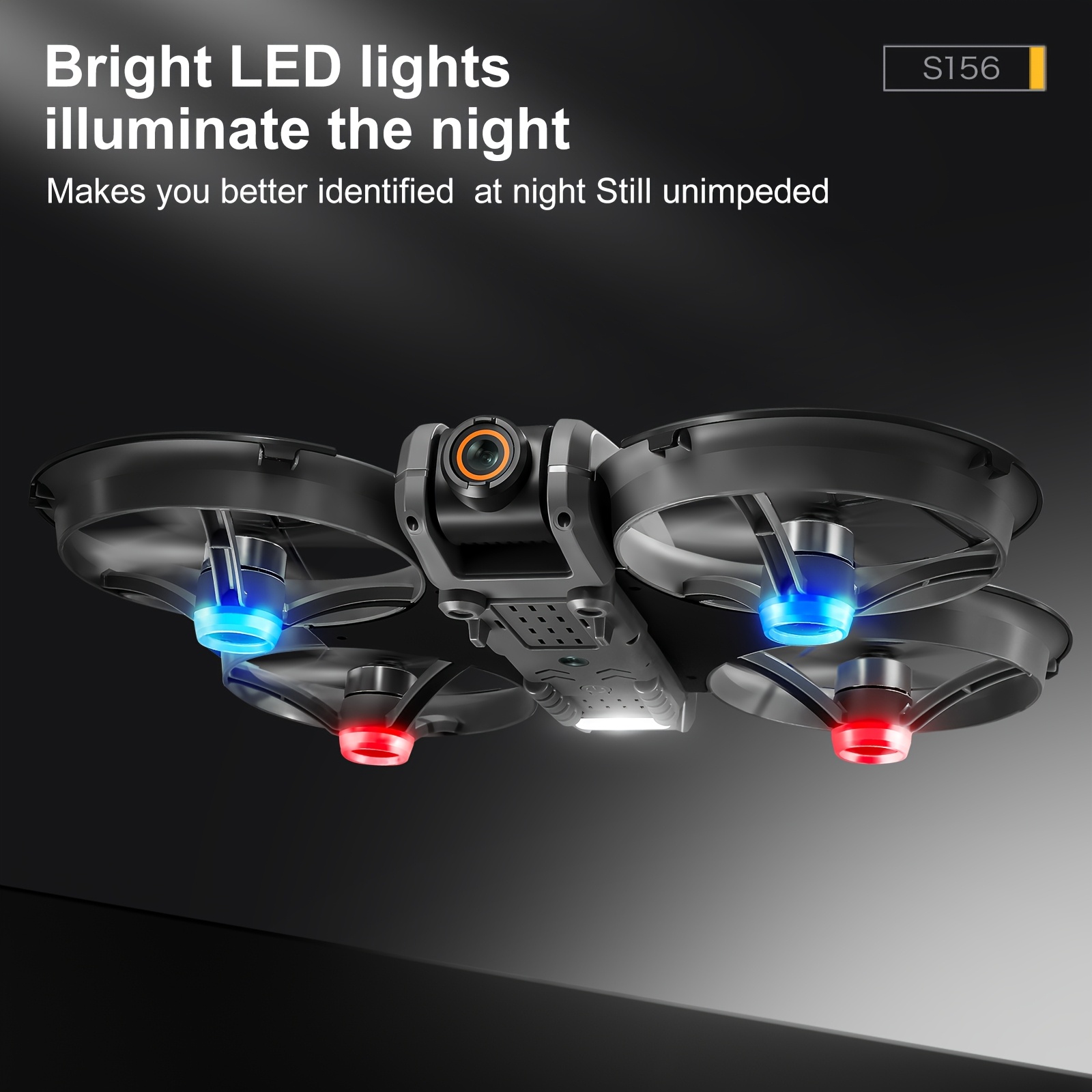 S156 Long-Endurance GPS Drone With Dual Cameras, Brushless Motor, Quad Obstacle Avoidance, Optical Flow Positioning, LCD Remote Controller, Battery/USB Powered -Perfect Gift For Halloween