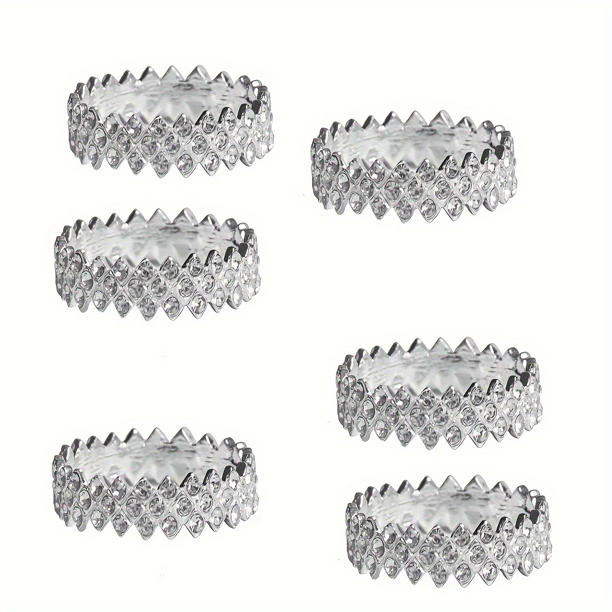 2/6pcs Napkin Holders For Wedding Party Christmas Thanksgiving Home Daily Use Table Decorations