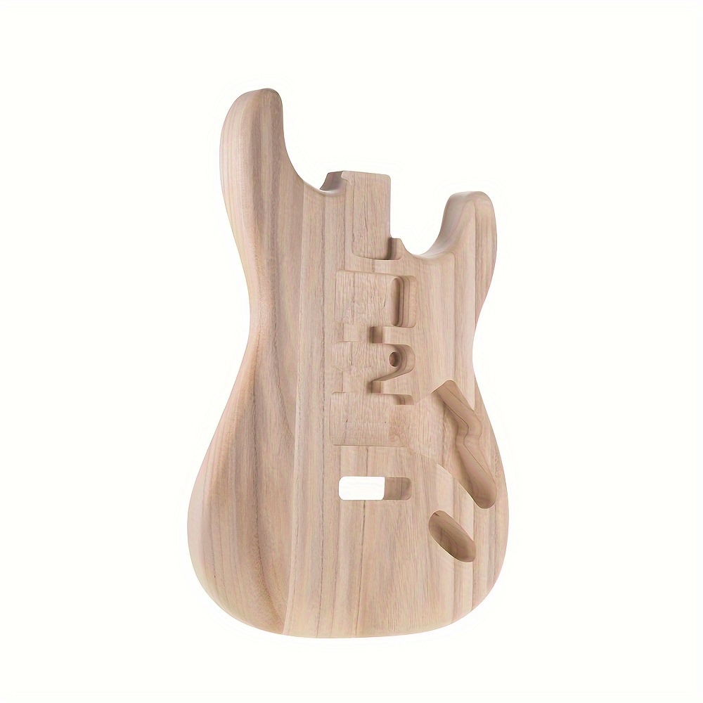 

Unfinished Handcrafted Guitar Body Candlenut Wood Electric Guitar Body Guitar Barrel Replacement Parts