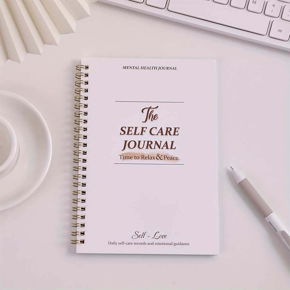 50 Sheets Emotional Planner Log Recording Journal Self Love Notebook Spiral For Mindfulness, Self-care & Anxiety & Depression Relief