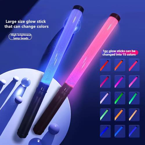 15 color fluorescent stick parties concerts and celebrations flashing bars excluding 3 aaa batteries