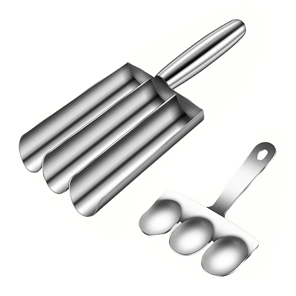 Stainless Steel Meatball Maker Tool Triple Meatball Maker Manual Meatball Making Set For Kitchen Restaurant