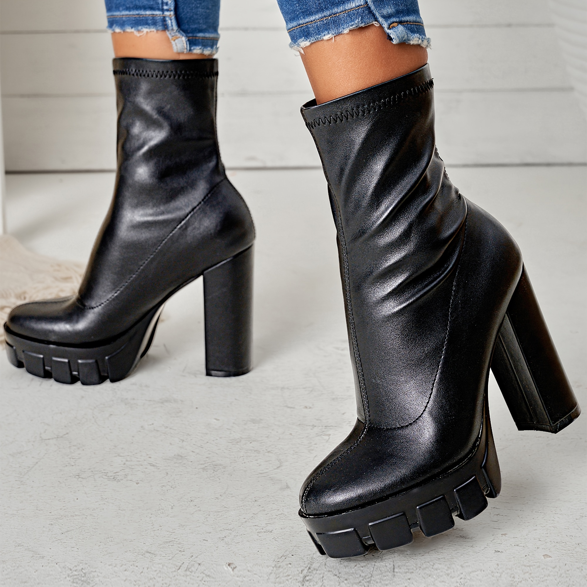 women s autumn winter high heeled ankle boots new Temu Malaysia