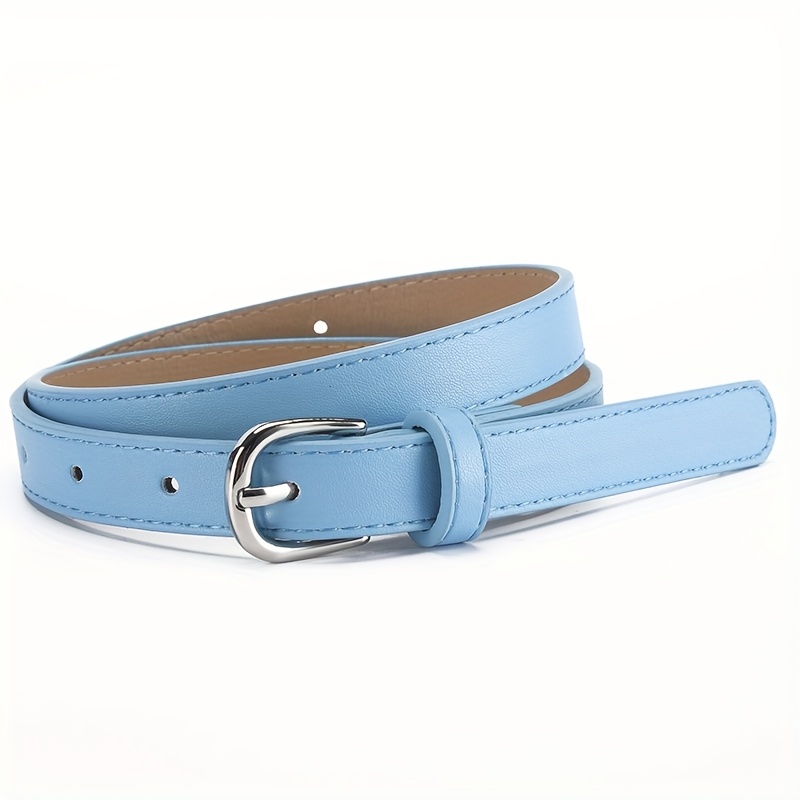 Colorful Faux Leather Belt for Jeans