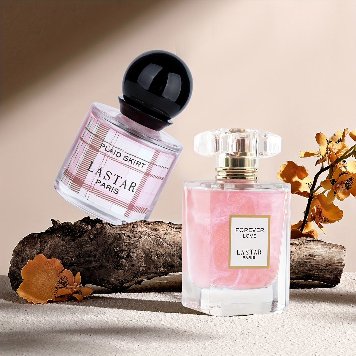 Image of 2 Bottles Of Women's Perfume, Floral Notes Of Rose, Jasmine, Vanilla And Patchouli + Fruity Notes Of Pink Pepper And Creamy , 80ml, Long-, Christmas Gift, Valentine's Day Gift.