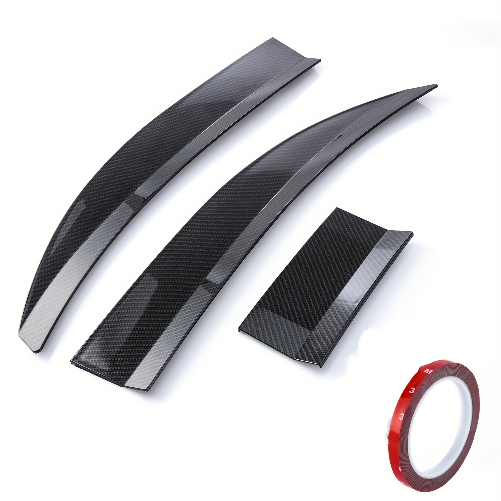 TEMU Lèvre de Spoiler de Coffre de Voiture Universelle et Ajustable pour 45-53 Pouces, avec un Fibre de Carbone, Conçue pour les Berlines Uniquement,
