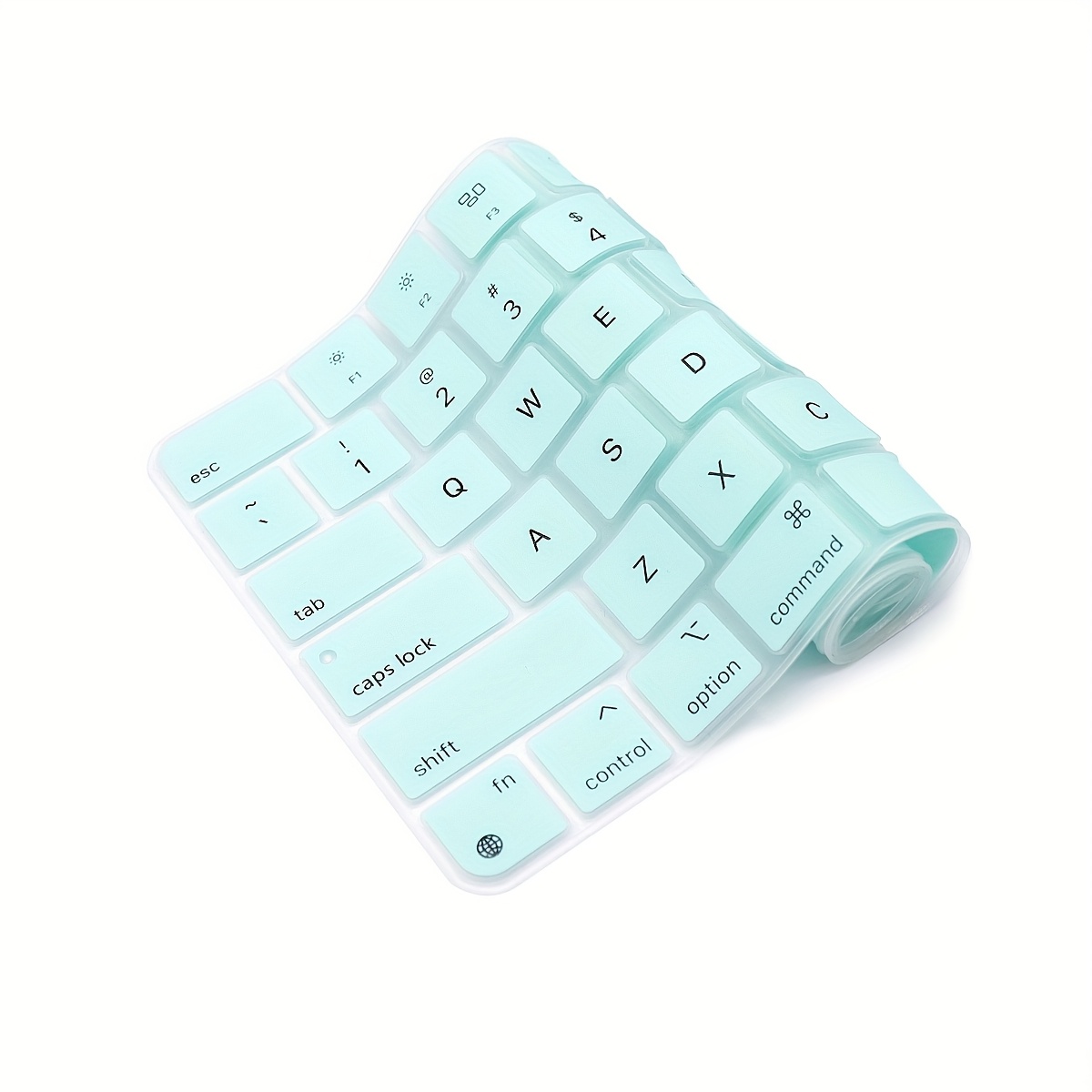 TEMU 1pc Multicolors Ultra-thin English Keyboard Cover For 24 Inch 2021 With A2449, Us Layout, Friendly, Anti-scratch & Wear-resistant Silicone