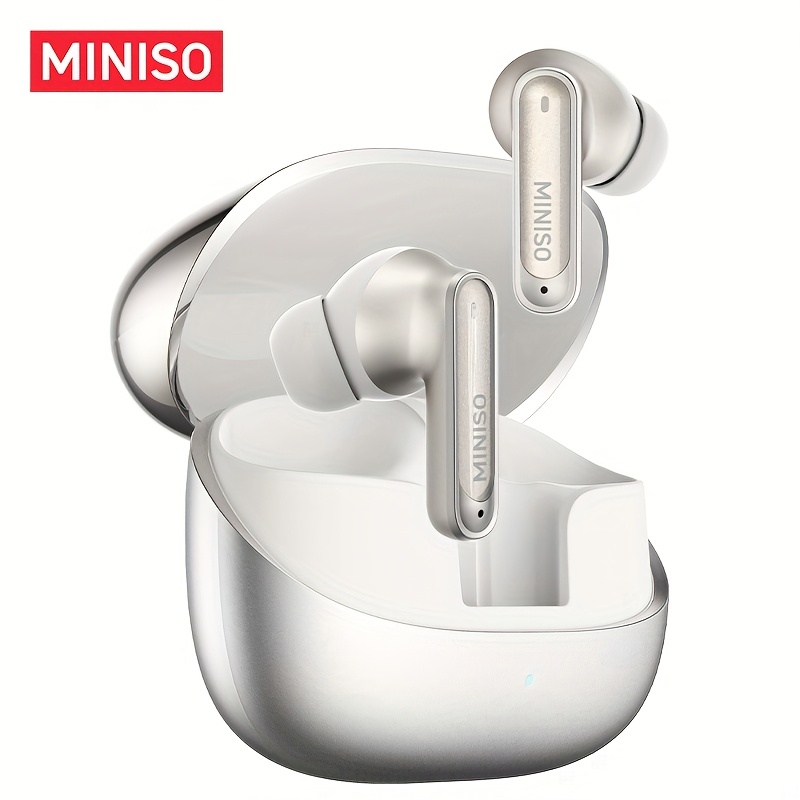 Image of Miniso Ms106 Wireless Sports Earbuds, Noise Canceling, Long , Usb-c Charging, , Stylish Charging Case, Ideal For Running, Gym, Fitness