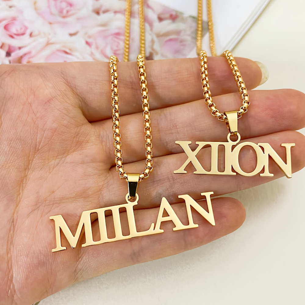 

Personalized Stainless Steel Name Necklace - Elegant & Style, Parties & Gifts, Fashion Jewelry For Women