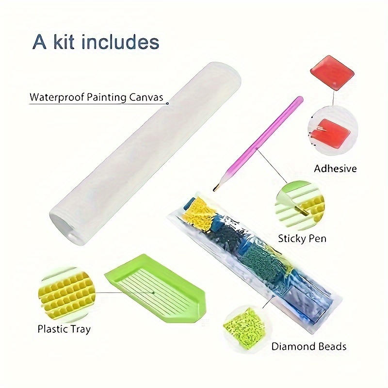 Kit Diamond Painting Con Cornice In Legno 5D Completo: Tela 35,6x16 Pollici, Diamanti Rotondi, Per Decorazione Casa