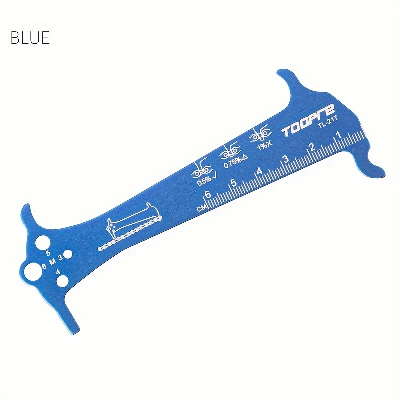 Toopre Bicycle Chain Measuring Gauge, Road Bike Chain Wear Detection Tool, Mountain Bike Chain Stretch Test Caliper
