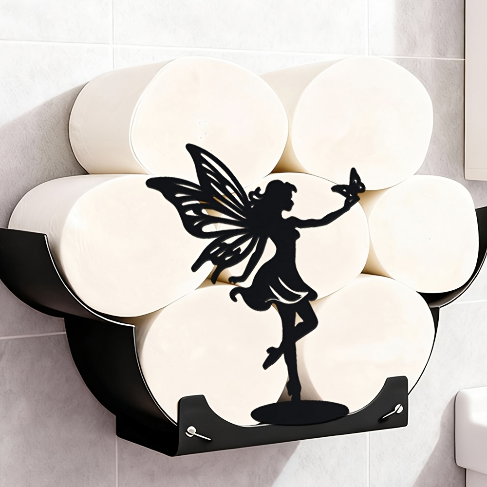 TEMU Un porte-linge de papier d'elfe décoratif à suspendre, parfait pour les de bains, les cuisines et . Il est conçu pour extensible, pliable et