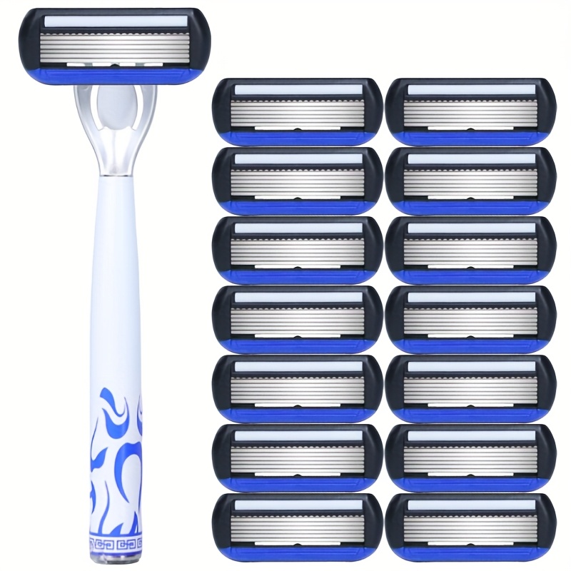 

New -layer Blade, Metal Handle Anti-scratch , Used , Sharp 7-layer Blade Shaving More Comfortable