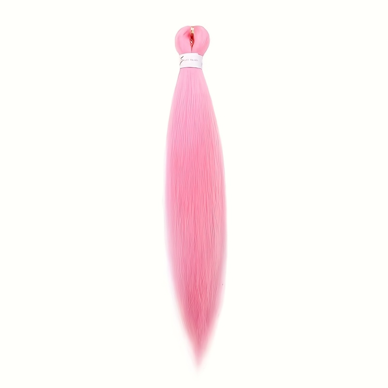 TEMU Cheveux de Texture - Extensions de cheveux synthétiques noirs pré-étirés, et faciles à , résistants à la chaleur pour femmes