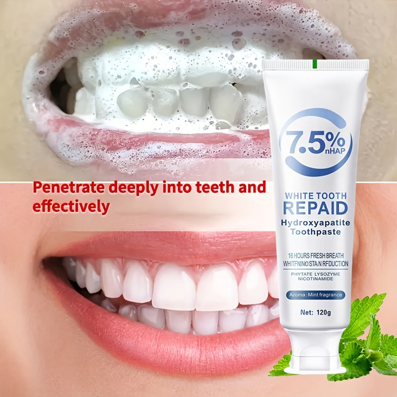 Tooth Paste Clean White Sneakers With Toothpaste Hydroxyapatite Toothpaste  Tooth Deep Temu Qatar