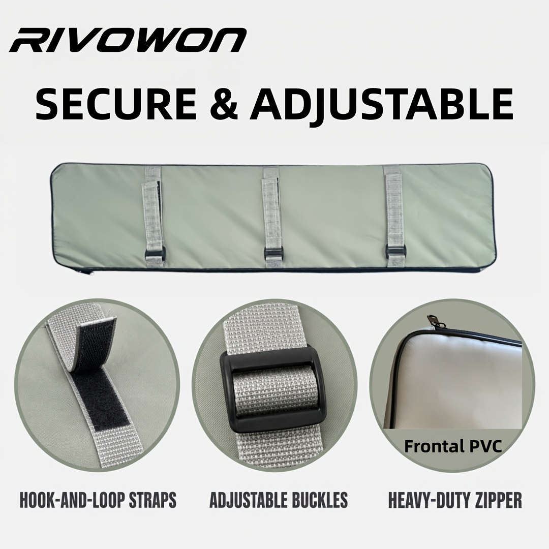 Heavy-Duty Marine Seat Cushion with Adjustable Straps
