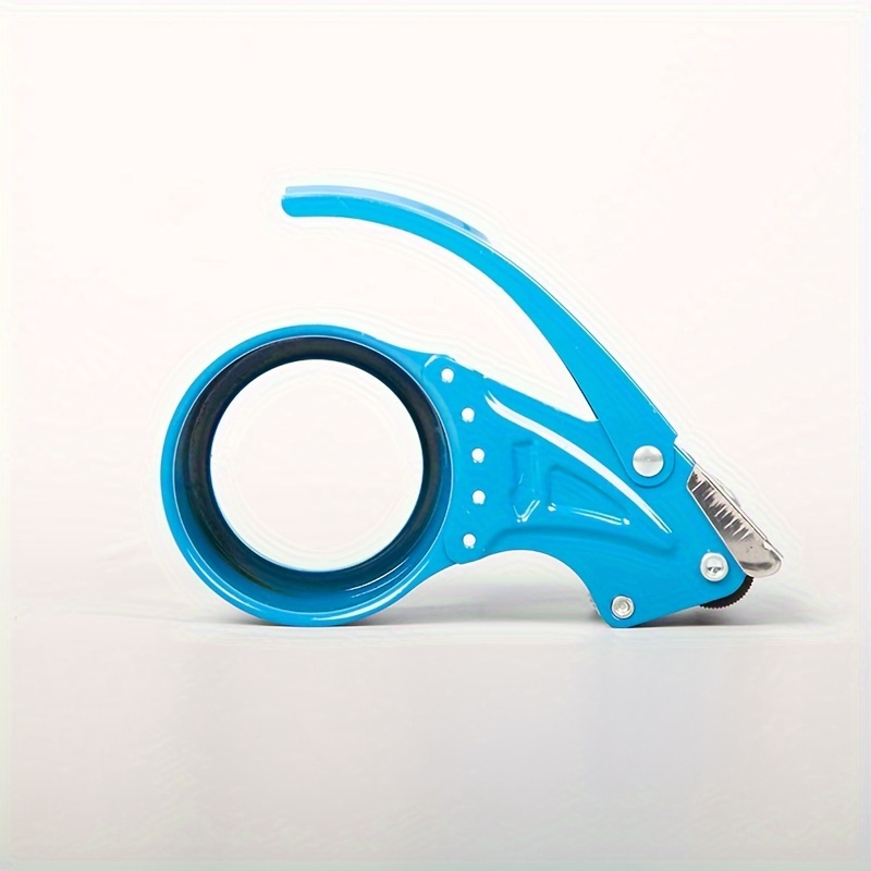 1pc sky blue handheld box sealer adjustable stainless steel cutter 4 5 1cm wide tape compatible durable metal construction suitable for   shipping indoor outdoor use Product details 4