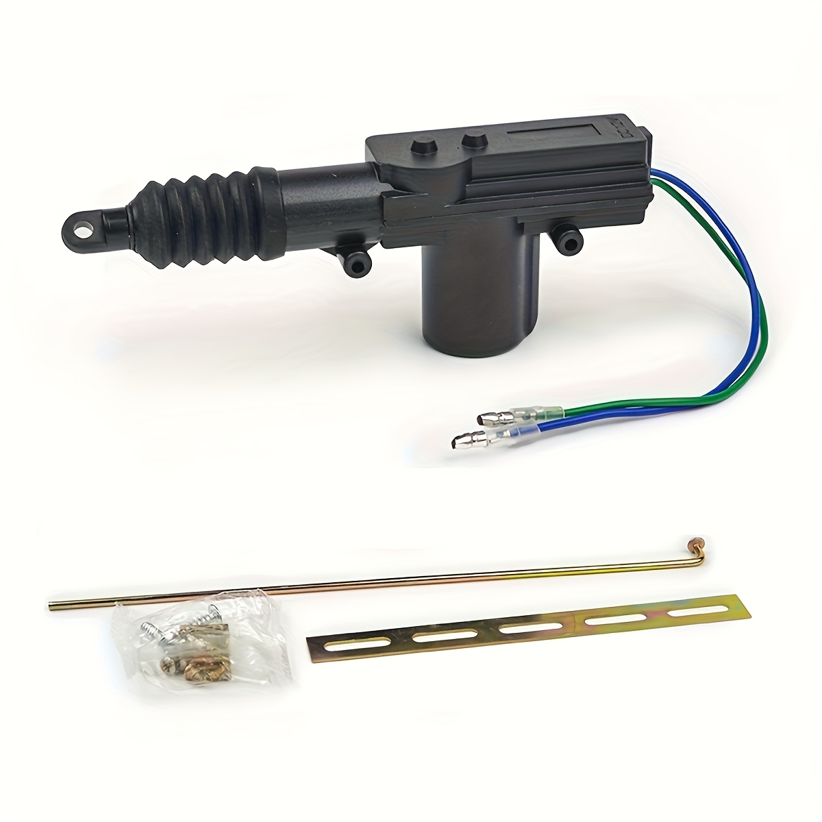 TEMU Kit de bloqueo central universal GM, componente universal de motor eléctrico para puerta - Actuador cableado - Ideal para reparación y mejora de