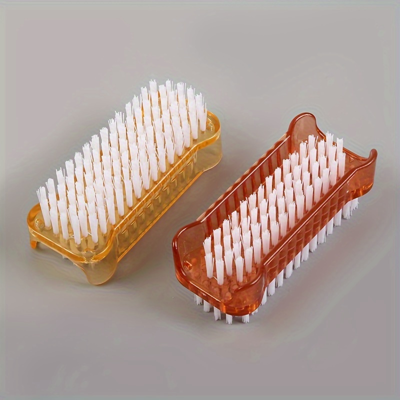 

2- Cleaning Brushes, Double-sided Multifunctional For Manicure & Pedicure, Unscented